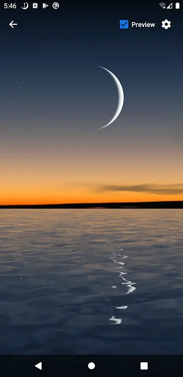 Moon Over Water Live Wallpaper 螢幕截圖 0