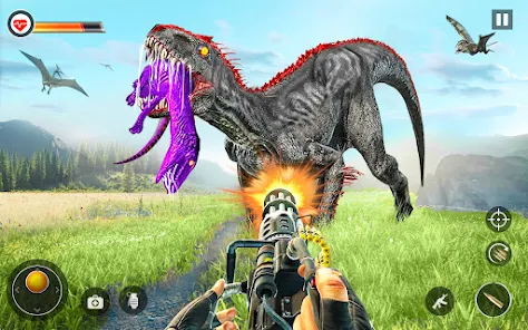 Dino Hunter Sniper 3d: Dinosaur Free FPS Shooting 螢幕截圖 2