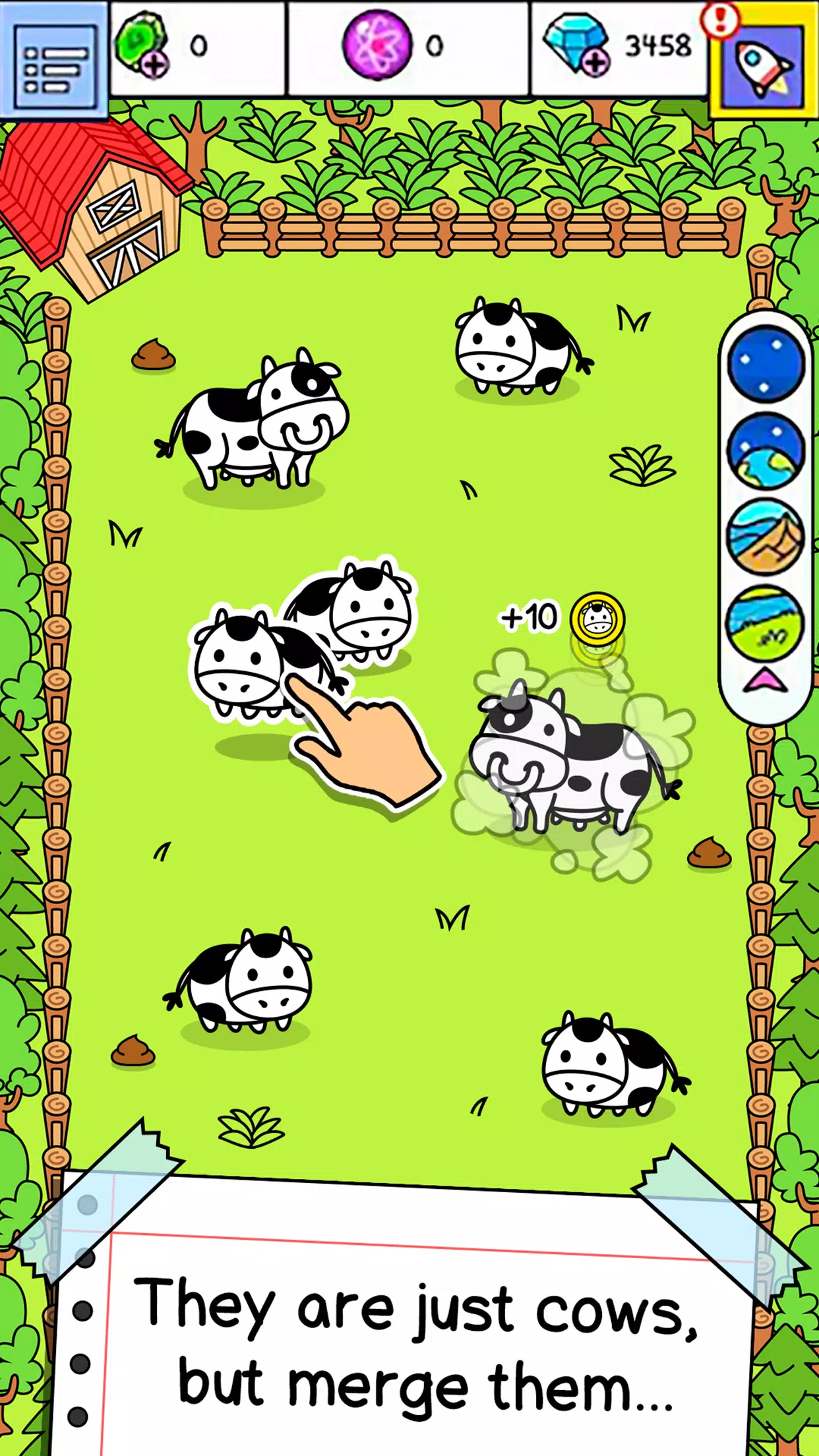 Cow Evolution: 암소 게임 스크린샷 0