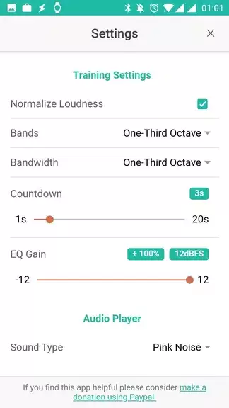 Audio Training EQ and Feedback ဖန်သားပြင်ဓာတ်ပုံ 1