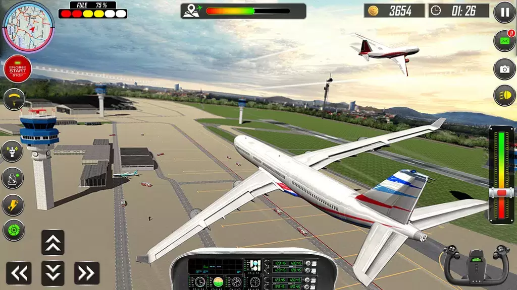 Real Plane Landing Simulator स्क्रीनशॉट 2