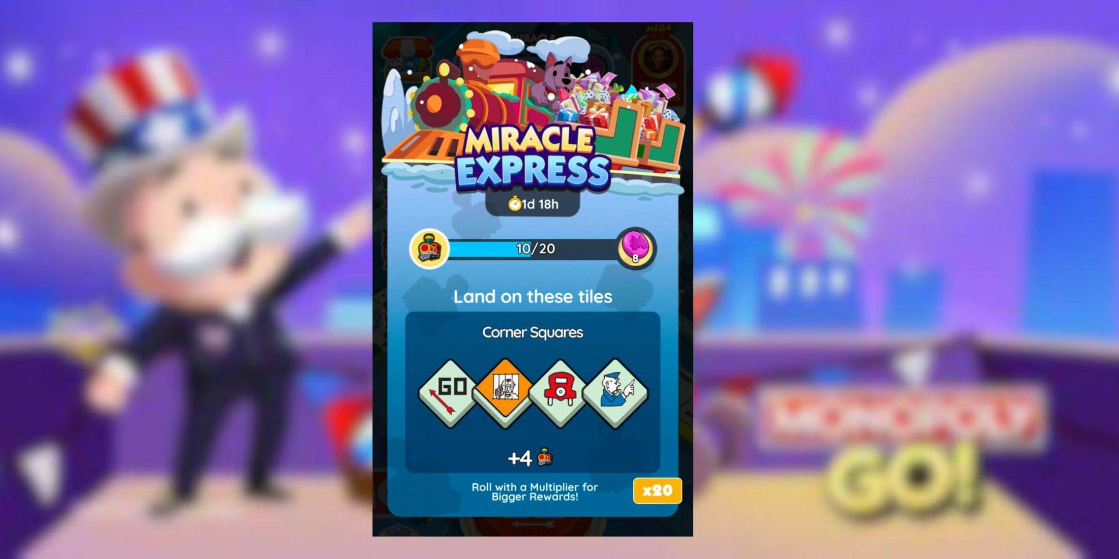 独占GO：Miracle Express-報酬と重要なマイルストーン