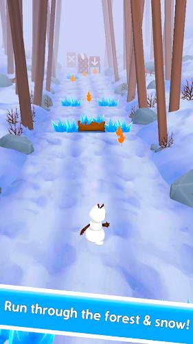 Snowman Rush: Frozen run Ảnh chụp màn hình 3