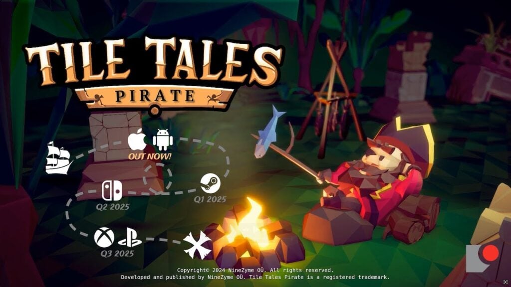 မျက်လုံးဖွင့်ခြင်း ပဟေဋ္ဌိစွန့်စားမှု "Tile Tales: Pirate" သည် Android တွင် Sail လုပ်သည်။