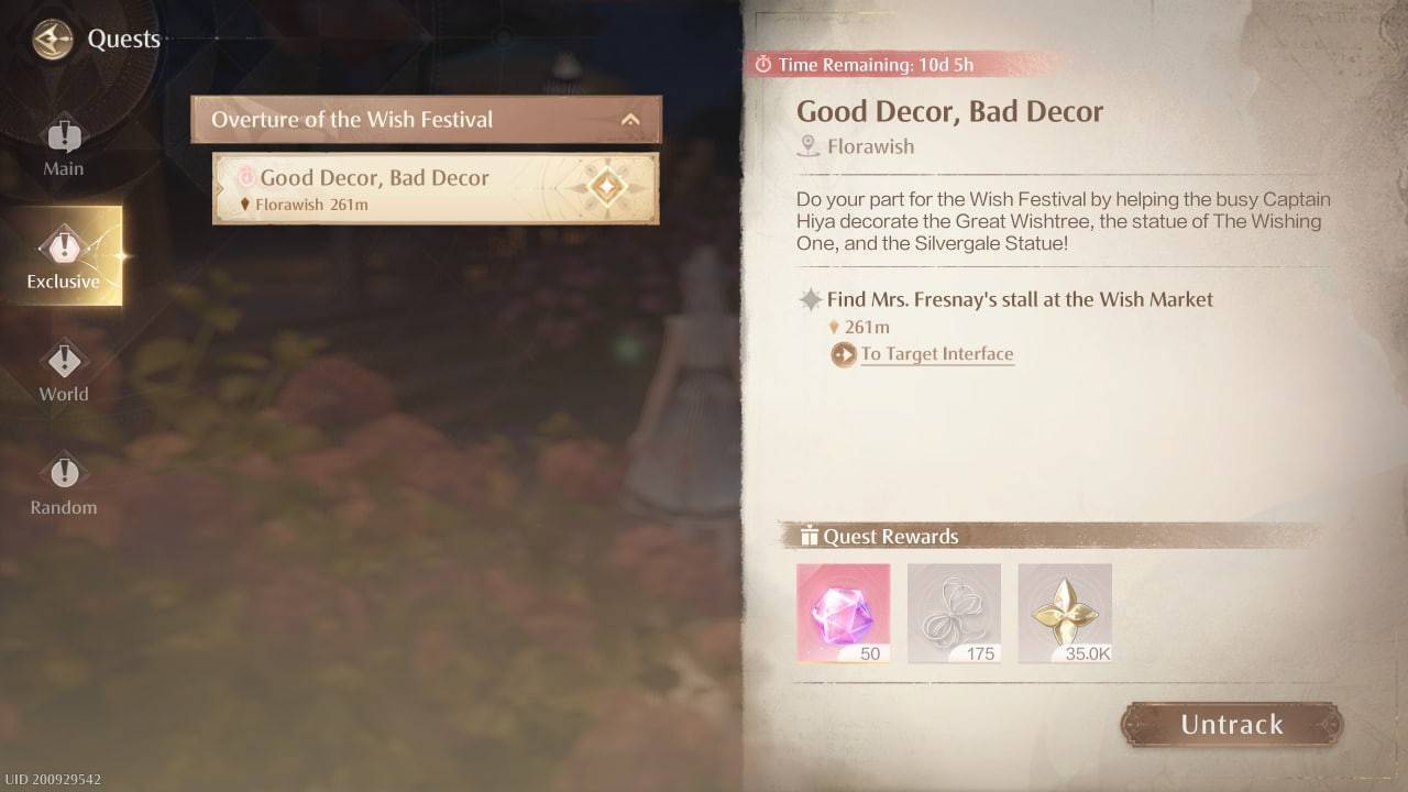 Infinity Nikki, die reguläre Missionen abgeschlossen haben