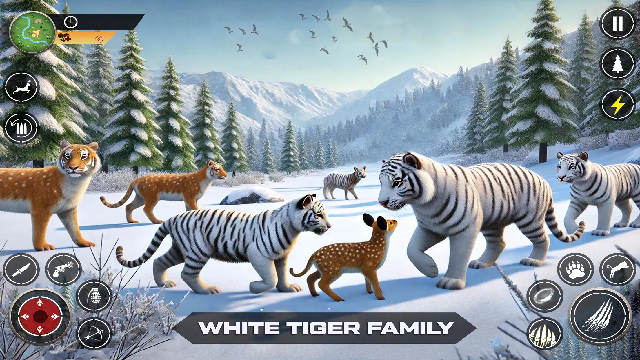 Snow Tiger Family Simulator 3D スクリーンショット 3