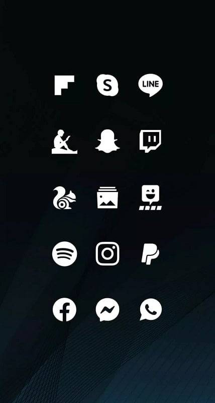 Whicons - White Icon Pack 螢幕截圖 0