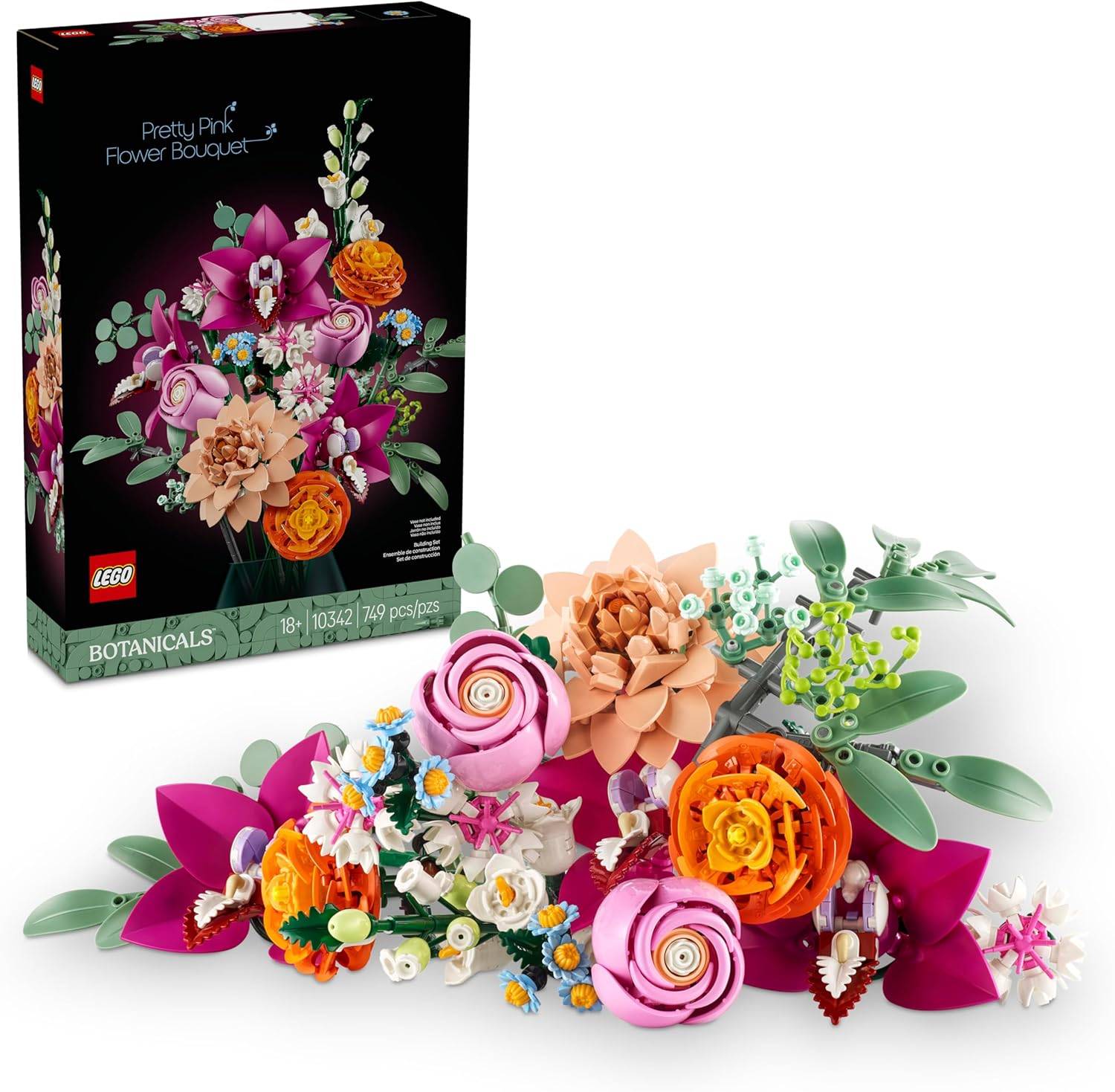 We bouwen het Lego Pretty Pink Flower Bouquet, een perfecte Valentijnsdagverrassing