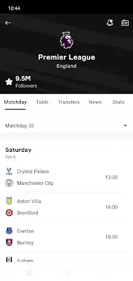 OneFootball Resultados en vivo Captura de pantalla 2