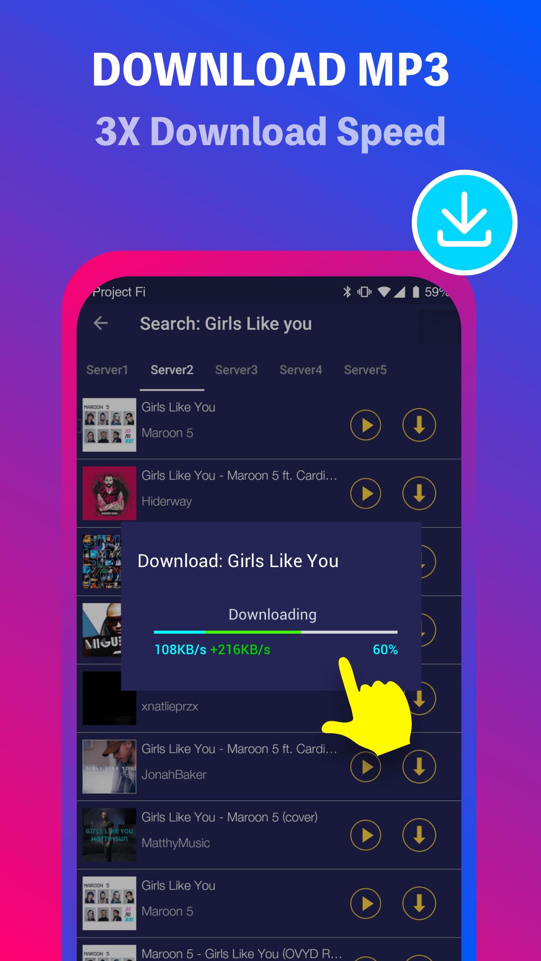 Music Downloader Download MP3 স্ক্রিনশট 3