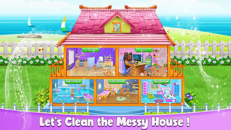 Messy House Cleaning Game应用截图第1张