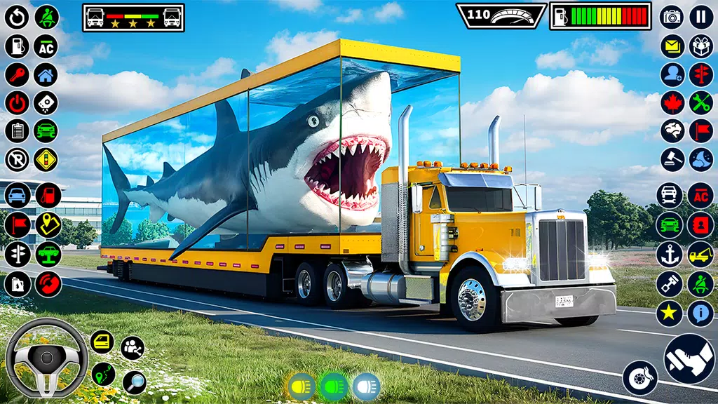 Sea Animal Transport Truck Sim Captura de pantalla 0