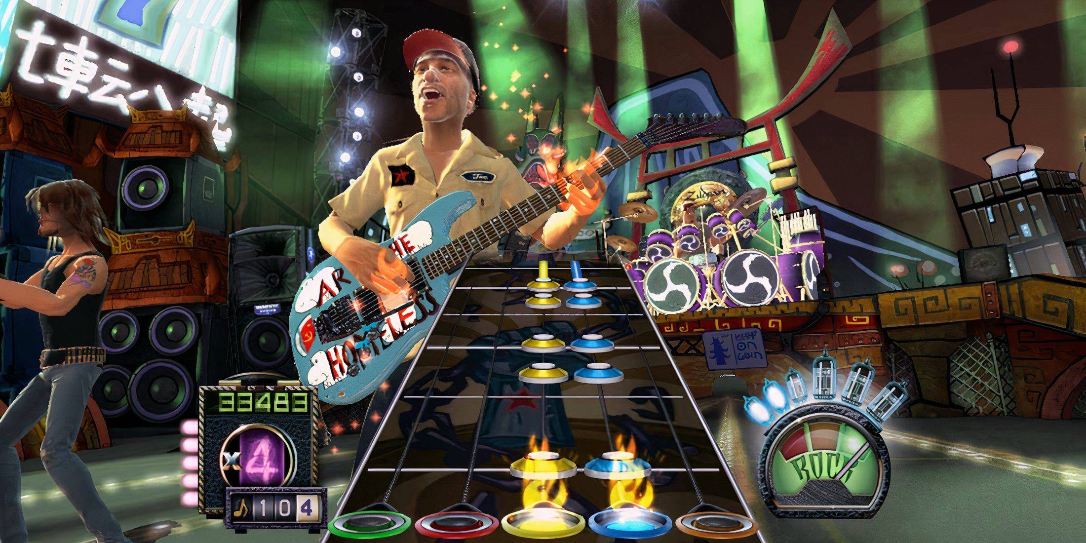 Novo Controlador de Guitar Hero, lançando o Wii em 2025