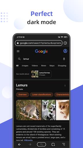 Lemur Browser - extensions ဖန်သားပြင်ဓာတ်ပုံ 0