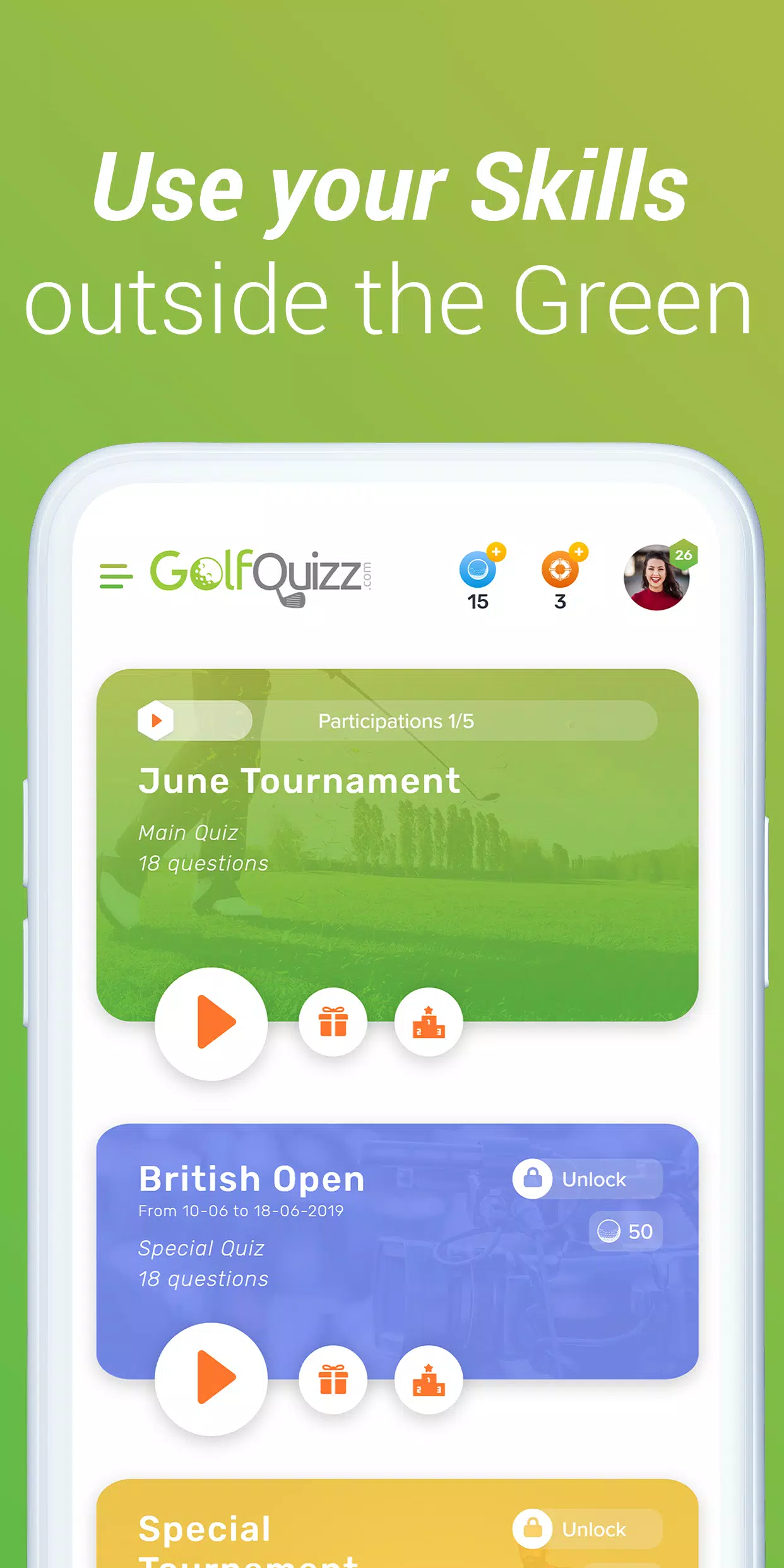 GolfQuizz Скриншот 3