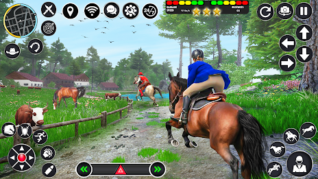 Horse Racing Games Horse Rider 螢幕截圖 0