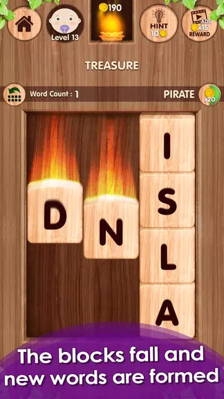 Falling Word Games - Addictive ภาพหน้าจอ 1