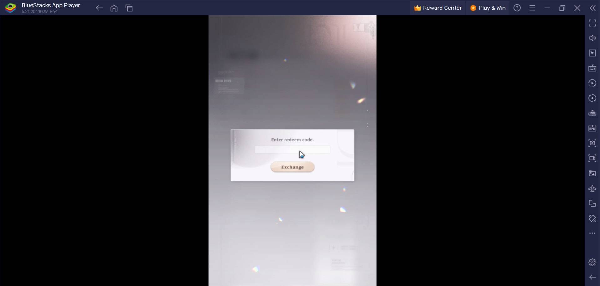 Love and Deepspace Redeem Code Screen