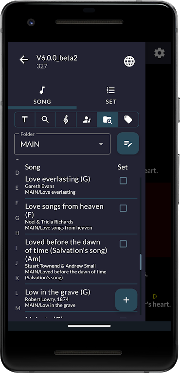 OpenSongApp - Songbook Captura de tela 0