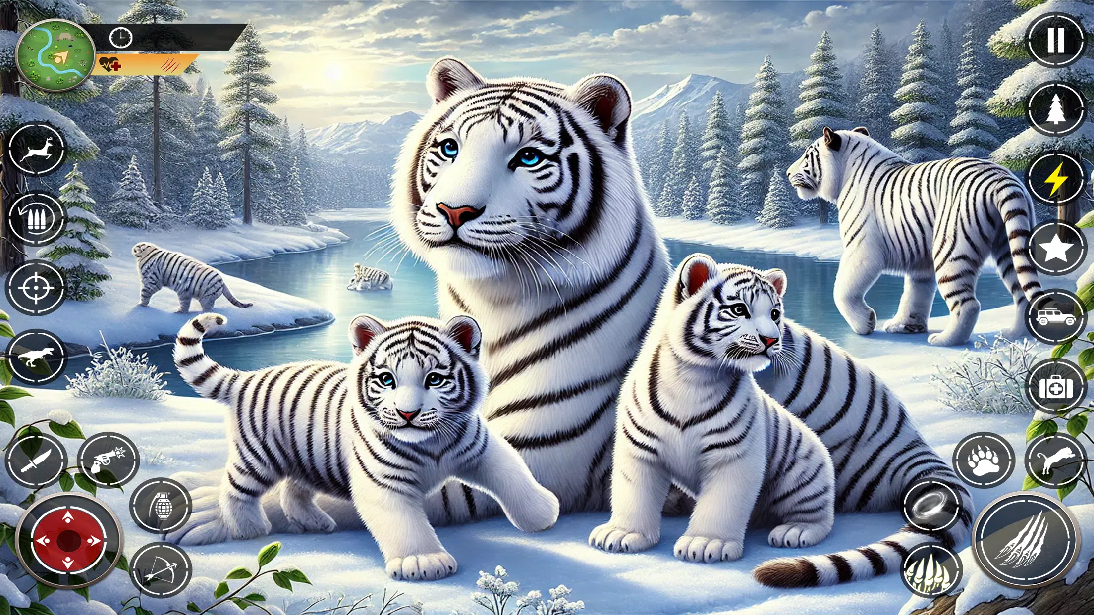 Snow Tiger Family Simulator 3D スクリーンショット 0