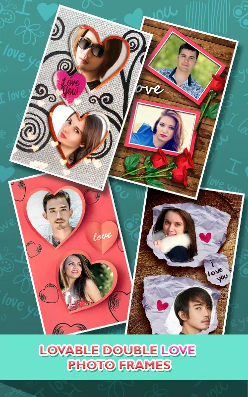 Love Photo frames Collage Captura de tela 1