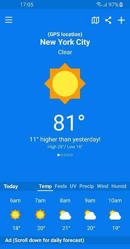 Schermata Weather & Clima - Weather Sky 0