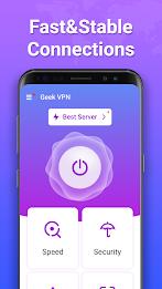 Geek VPN: Fast & Stable Proxy Ảnh chụp màn hình 0