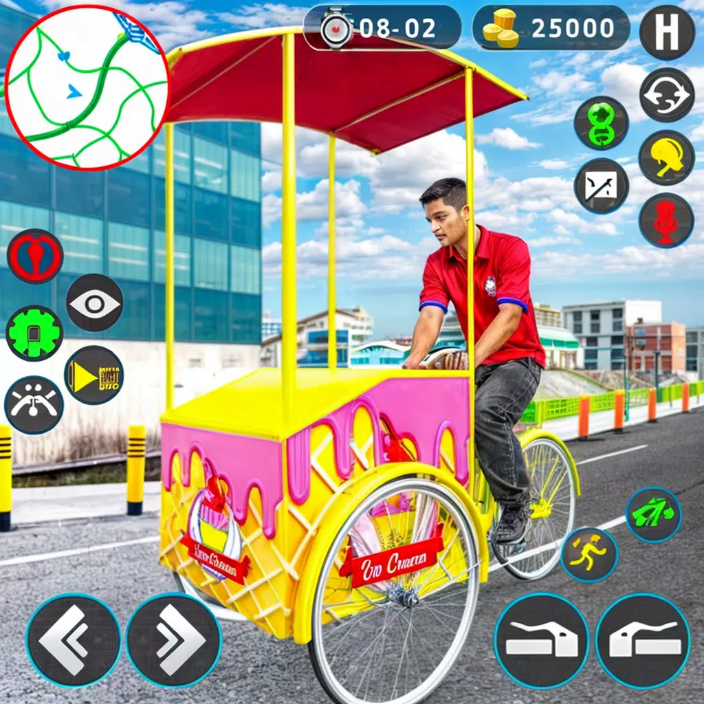 City Ice Cream Man Simulator ဖန်သားပြင်ဓာတ်ပုံ 0