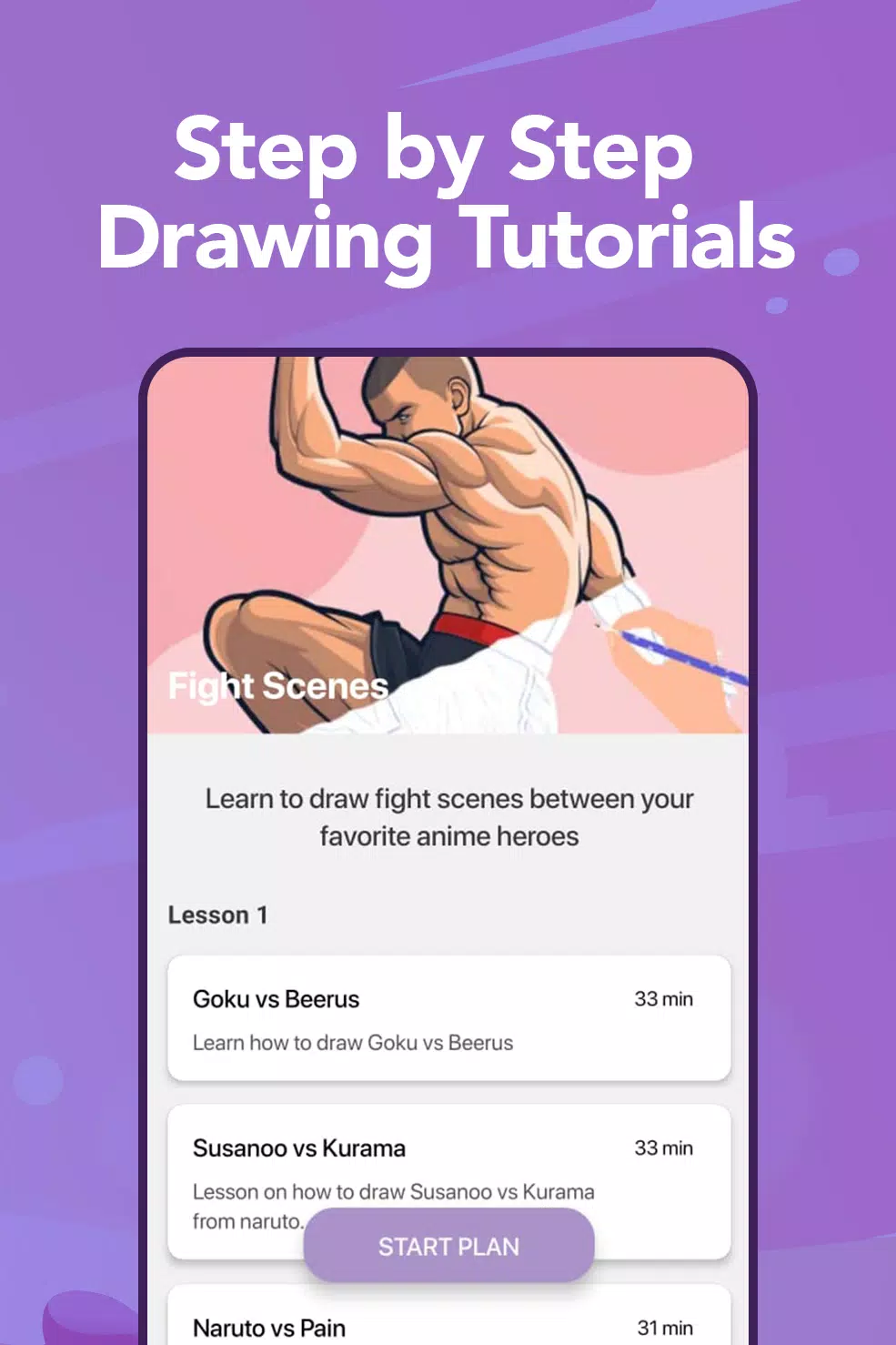 Learn to Draw Anime by Steps Captura de pantalla 1