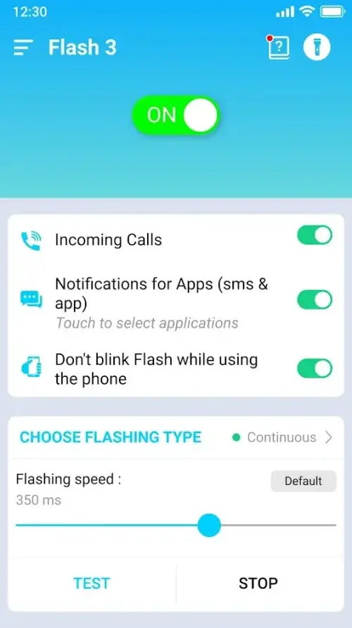 Flash Notification On Call (Flash Alerts 3) 螢幕截圖 3