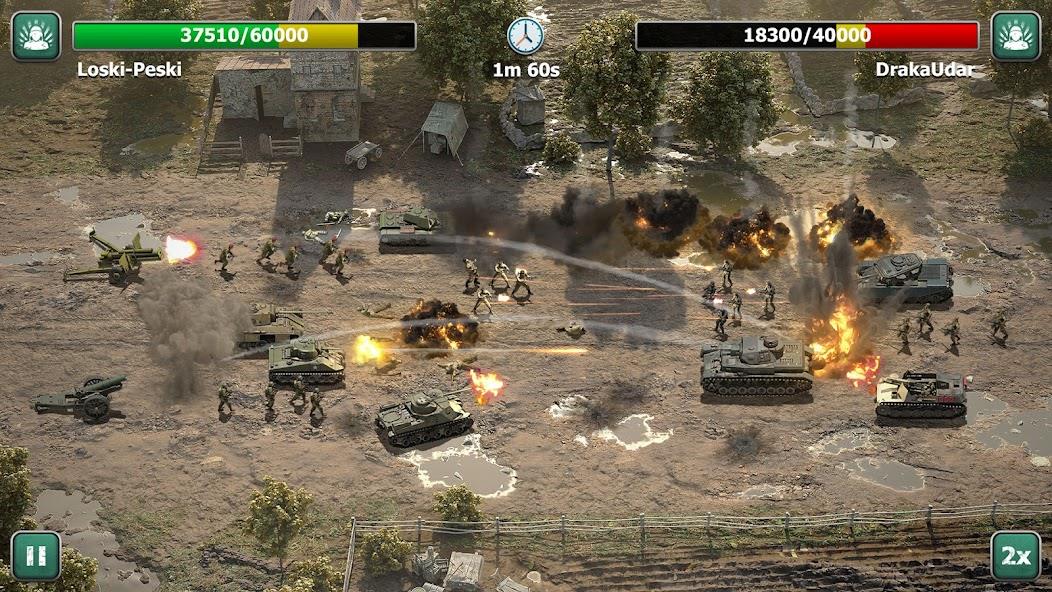 Heroes of War: Idle army game Mod 螢幕截圖 3