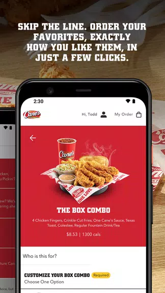 Raising Cane's Chicken Fingers ဖန်သားပြင်ဓာတ်ပုံ 1