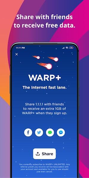 1.1.1.1 + WARP: Safer Internet स्क्रीनशॉट 2