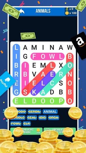 Make Money: Word Search Captura de tela 1