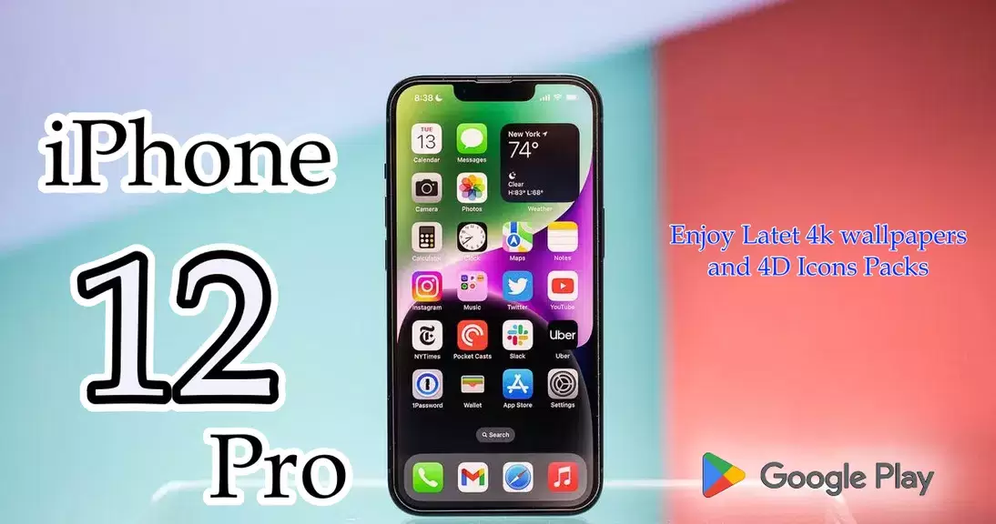 Schermata iPhone 12 Pro Launcher Themes 2