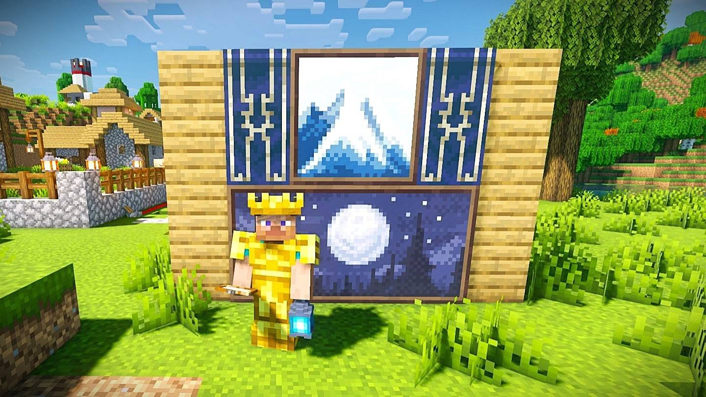 There's a place for art in Minecraft: learning how to make paintings