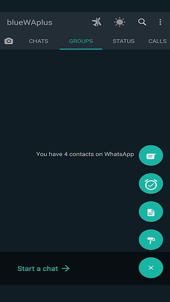 Blue WhatsApp Plus स्क्रीनशॉट 3