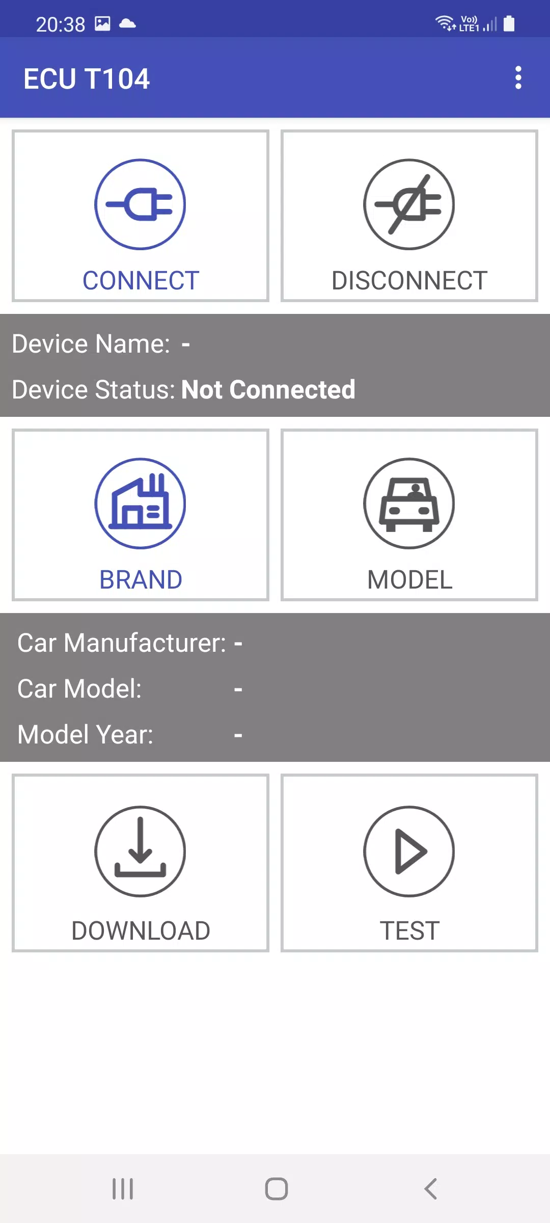 ECU T104 Capture d'écran 0