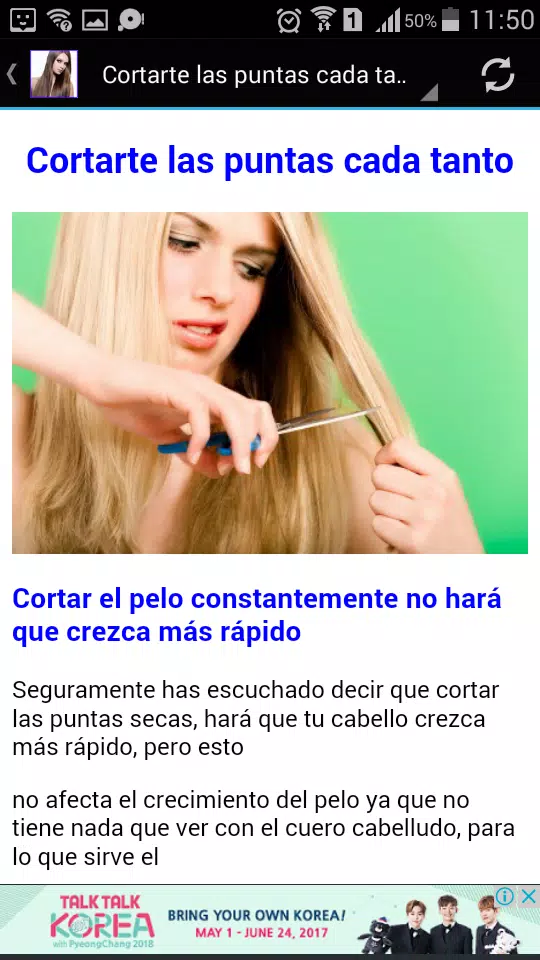 7 tips para cabello perfecto Captura de tela 1