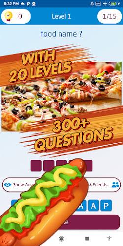 Guess food games ภาพหน้าจอ 2