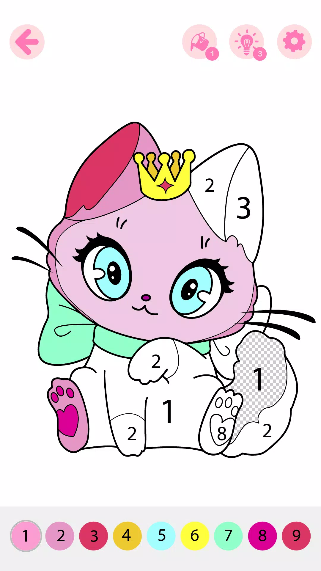 Kids Coloring Book by Numbers 螢幕截圖 0