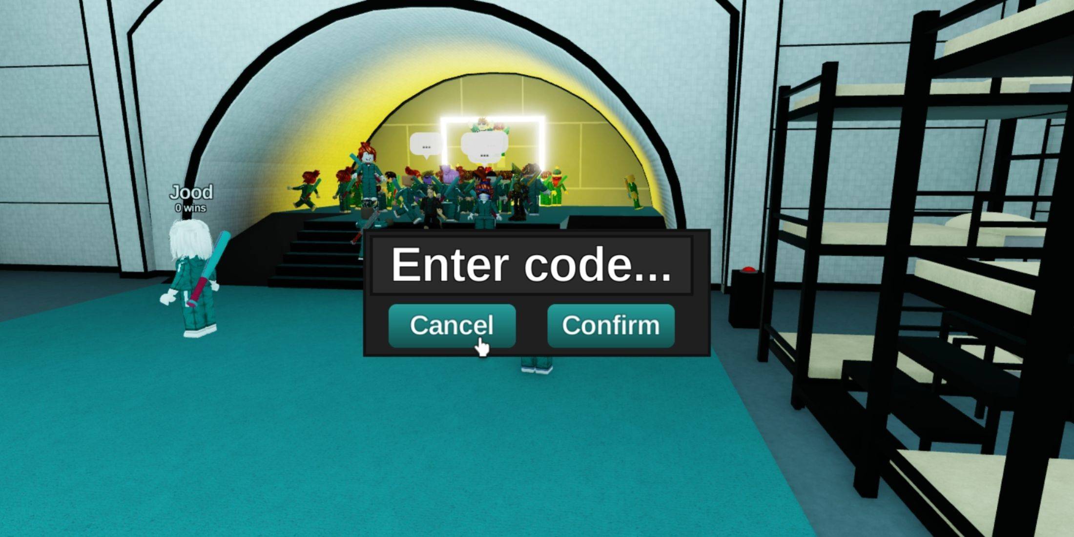 Squid Game Season 2 Code Entry Interface