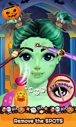 Cute Girl Halloween Makeup Art Zrzut ekranu 2