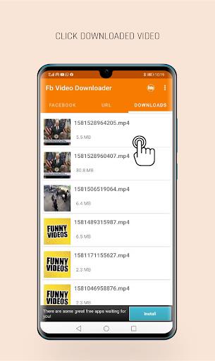 Video Downloader For Facebook スクリーンショット 0