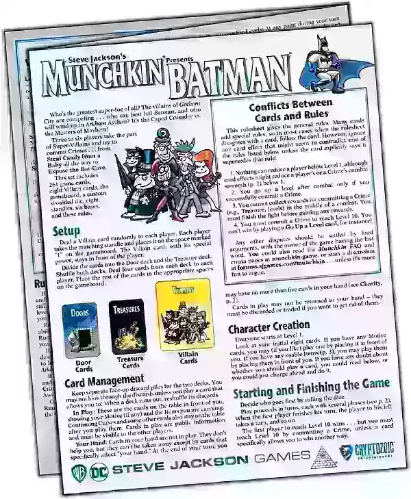 Inihahatid ni Munchkin ang mga patakaran ni Batman