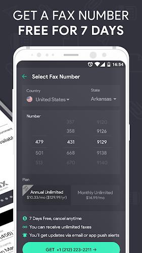 Schermata Send Fax plus Receive Faxes 2