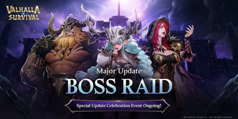 Valhalla Survival เปิดตัวการอัพเดท Boss Major Raid และ Heroes ใหม่สามตัว