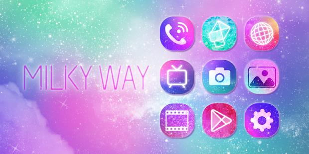 Milky Way GO Launcher Theme应用截图第0张