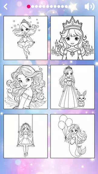 Princess Coloring Book offline Screenshot 2