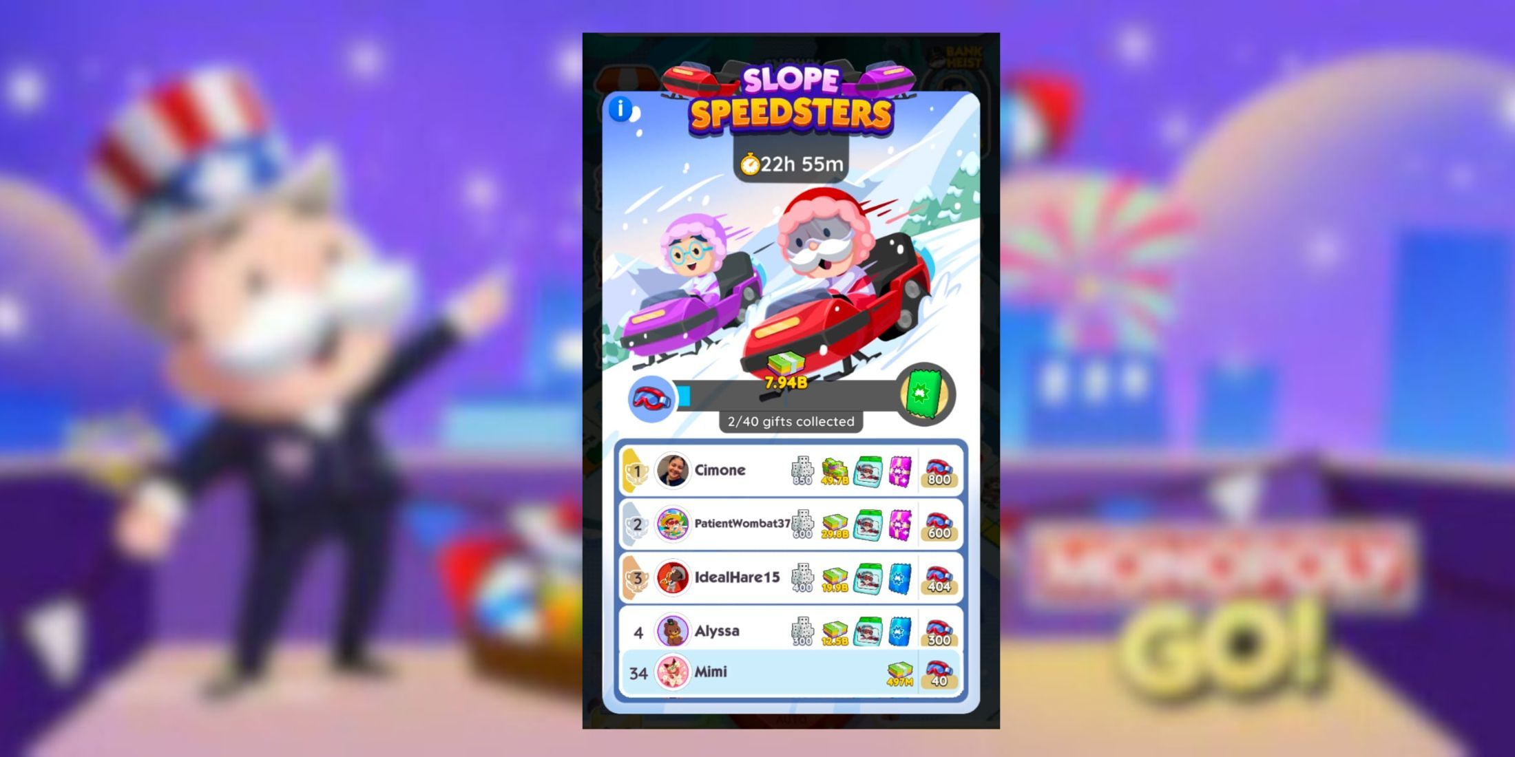 Slope Speedster: Ganjaran Dalam Apl dan Pencapaian Milestone dalam Monopoli GO